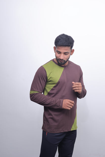 Green & Brown Premium Full Sleeve T-Shirt