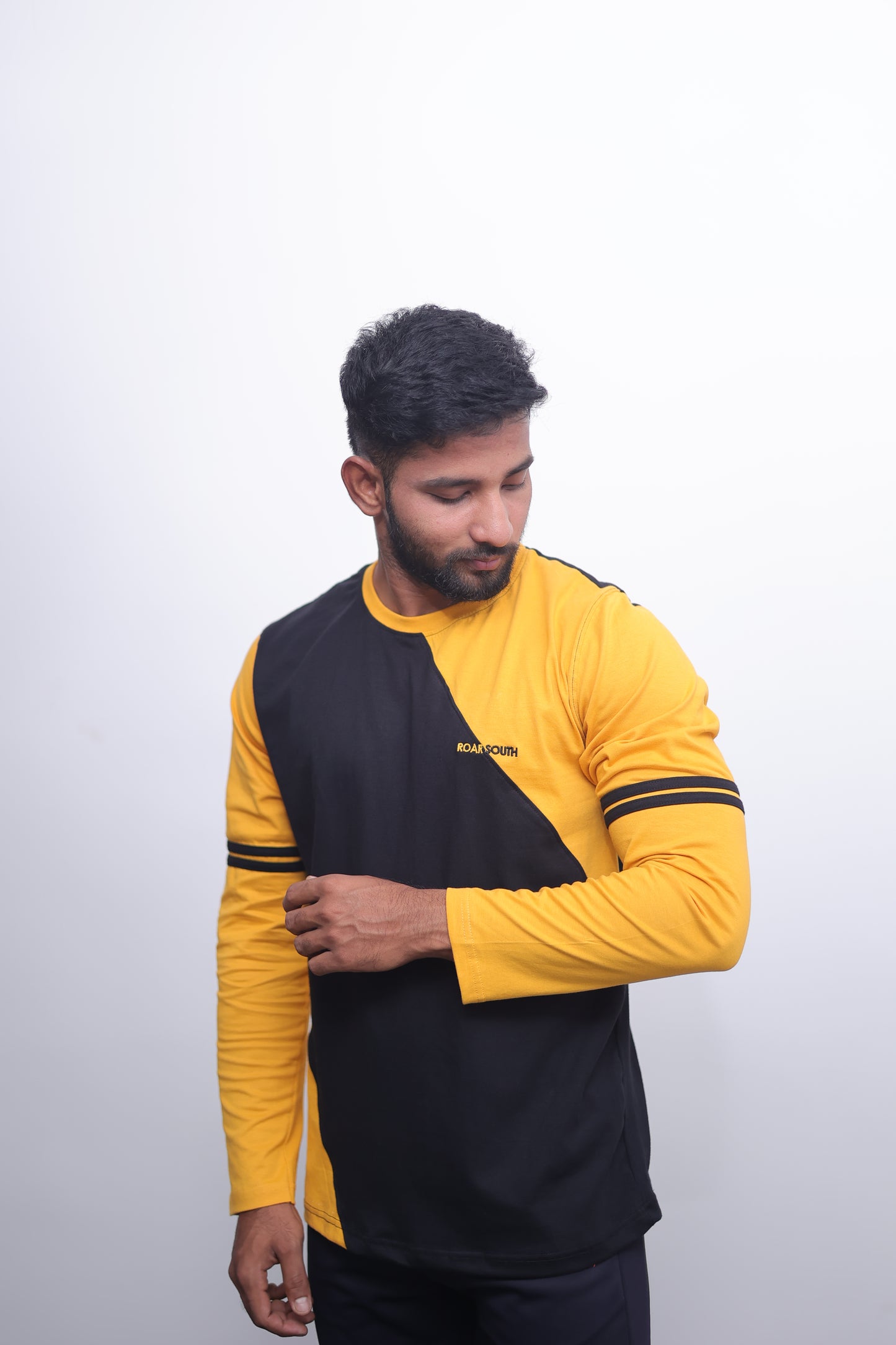 Black & Yellow Premium Full Sleeve T-Shirt